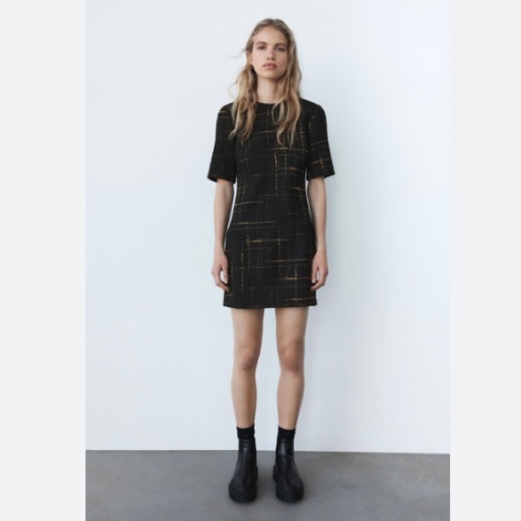 Zara textured tweed short dress NWT bloggers favorite - Picture 8 of 8